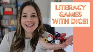 Literacy Games for Kindergarten First Grade and Second Grade  easy literacy games with dice [upl. by Assilat]