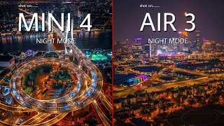 DJI Mini 4 Pro VS DJI AIR 3  NIGHT MODE  Camera Test [upl. by Hoye325]