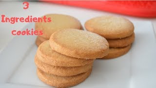 3 Ingredients Shortbread Cookies [upl. by Coughlin581]