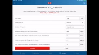 Therapeutic Vancomycin Monitoring Using AUC [upl. by Raddie]