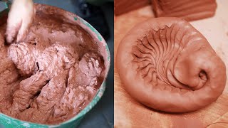 How I Reclaim Cut Wedge and Spiral Wedge my Clay — Narrated Video [upl. by Ocirred]