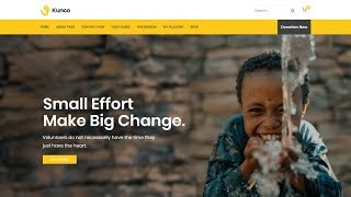 How to Make a Charity and a Fundraising Website for Organisations amp NGOs with WordPress Kunco Theme [upl. by Etteval]