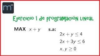 Programación lineal  Ejercicio 1 Secundaria y Universidad [upl. by Nnednarb264]