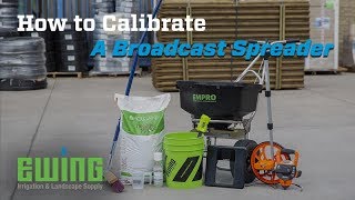 How To Calibrate A Broadcast Spreader [upl. by Spiers503]