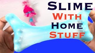 How To Make Slime With Home Ingredients✨ Easy DIY No Borax Slimes [upl. by Masson]