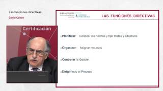 Las funciones directivas [upl. by Zampino957]