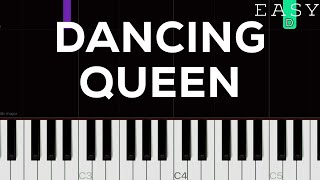 ABBA  Dancing Queen  EASY Piano Tutorial [upl. by Acemat]