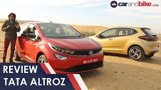 Tata Altroz  Review  Tata’s Premium Hatchback  Price Features Specifications  carandbike [upl. by Adnylam]