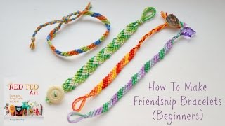 How to Make DIY Friendship Bracelets Beginners Diagonal Pattern [upl. by Ynove]