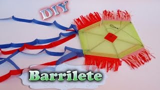 Como Hacer un Barrilete cometa o papalote  DIY  manualidades para niñs [upl. by Letnuhs284]