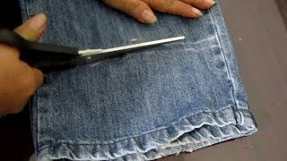 Reducir Largo de Pantalón Jean Tutorial [upl. by Chang]