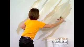 Marbling How To Faux Finish Painting by The Woolie How To Paint Walls FauxPainting [upl. by Ecire]