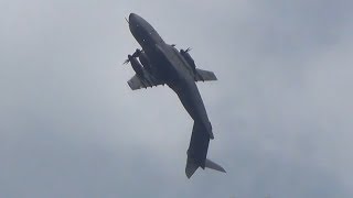 Airbus A400M pulls off incredible loop [upl. by Icken]