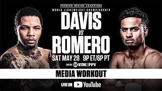 MEDIA WORKOUT Gervonta Davis vs Rolando Romero  DavisRomero [upl. by Libna484]