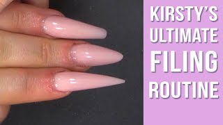 How to File Nails Like a Professional Nail Technician [upl. by Ycram]