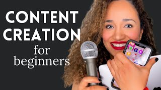 Content Creation For Beginners [upl. by Aramenta]