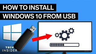 How To Install Windows 10 From USB 2022 [upl. by Aiam]