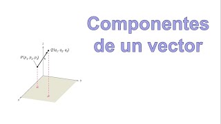 COMPONENTES DE UN VECTOR EN R3  Profe Chuy [upl. by Omora]