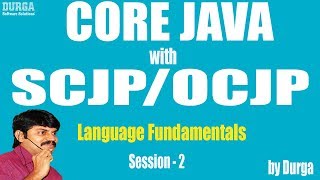 Core Java with OCJPSCJP Language Fundamentals Part2  Data Types part1 [upl. by Duntson120]