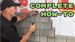 How To Install Vinyl Shakes Siding [upl. by Niwrad]