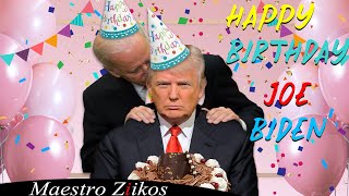 Donald Trump Sings Happy Birthday To Joe Biden [upl. by Aubreir]