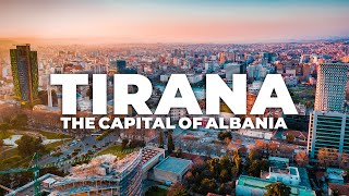 TIRANA 2021 THE CAPITAL OF ALBANIA  4K DRONE VIDEO [upl. by Anera494]