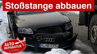 Audi A6 4f Stoßstange demontieren abbauen ausbauen  DIY Tutorial [upl. by Hunter]