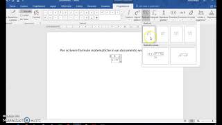 Tutorial formule matematiche con word [upl. by Sille]