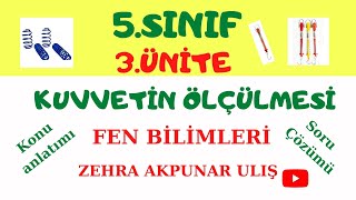 5 Sınıf Fen Bilimleri 3Ünite Kuvvetin Ölçülmesi Konu AnlatımıSoru Çözümü [upl. by Engracia81]