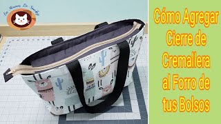 Como poner Cierre de Cremallera a una Mochila o Bolso Totebag [upl. by Eletnahc324]