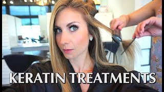 Keratin Hair Treatments  FAQS Process and is it Worth It  Come with Me to Get One [upl. by Biddick253]