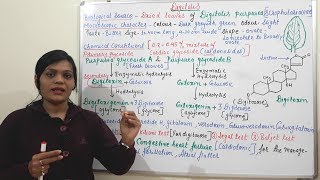 Cardiac Glycoside Containing Drug Part 01  Digitalis 01Source Description Chemicals and Uses [upl. by Faxen136]