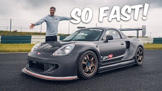 500bhp K20 turbo Toyota MR2 Spyder makes Josh SCREAM [upl. by Nrublim]