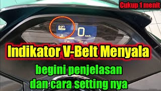 Cara mereset indikator VBELT PCX 160 [upl. by Alhak683]