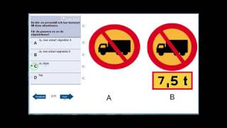 DRIVING LICENCE THEORY TEST PART 4KÖRKORT TEORI PROV [upl. by Linnea]