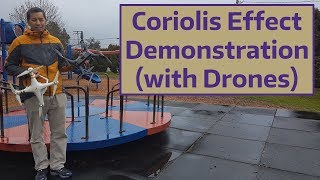 Coriolis Effect Demonstration with Drones [upl. by Eimac782]