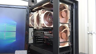 Noctua 140mm NFA14 PWM and 120mm NFA12x25 PWM Meshify C Case [upl. by Neff]