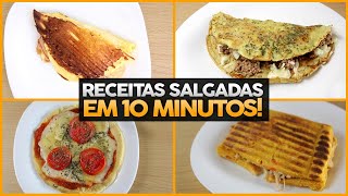 7 RECEITAS FIT FÁCEIS PRONTAS EM 10 MINUTOS [upl. by Basilius]