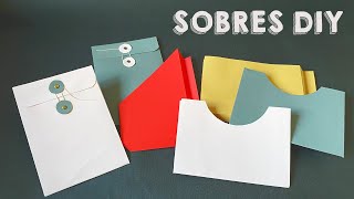 📚 Cómo Hacer BOLSILLOS o SOBRES para CUADERNOS 💛  Regalo 📦 3 PLANTILLAS [upl. by Sven850]