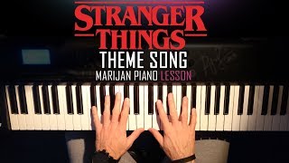 How To Play Stranger Things Theme  Piano Tutorial Lesson [upl. by Whitney879]