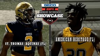 American Heritage FL vs St Thomas Aquinas FL  ESPN Broadcast Highlights [upl. by Betsy]