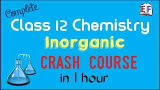 Class 12 Chemistry Inorganic  Revision in 60 minutes  CBSE [upl. by Lunnete]