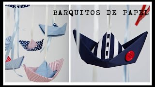 Barcos de papel  hechos en tela [upl. by Meggy]