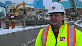 Priestly takes on a dangerous demolition at the Goderich Salt Mine [upl. by Boothman]