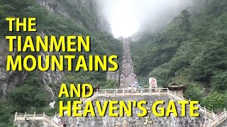 The Tianmen Mountains Heavens Gate and Glass Skywalk 天门山 [upl. by Atikihc]