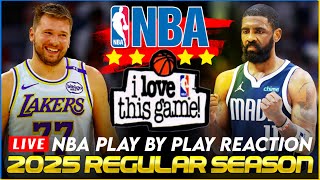 🔴LAKERS vs DALLAS MAVERICKS │ 2025 NBA Basketball Game PlayByPlay Reaction amp Scoreboard [upl. by Elraet]