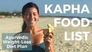 Kapha WeightLoss Diet  Ayurvedic Food List for Kapha Dosha  Clareminded [upl. by Ablem]