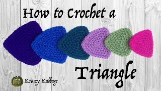 How to Crochet a Triangle [upl. by Nodab]