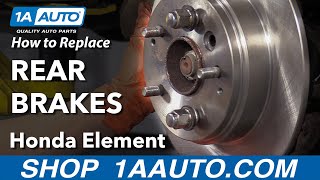 How to Replace Rear Brakes 0307 Honda Accord [upl. by Cinemod]