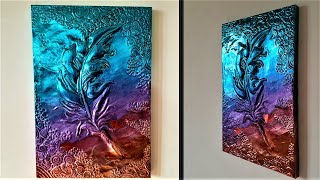 How to Make Embossed Painting  Metal Art [upl. by Anida]